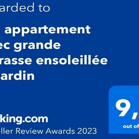 Bel Avec Grande Terrasse Ensoleillee Et Jardin Apartment